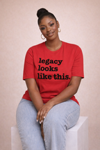 Legacy Looks Like This Unisex T-Shirt - Black Writing