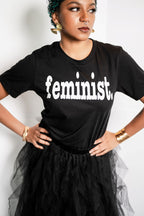Feminist Unisex T-Shirt - White Writing