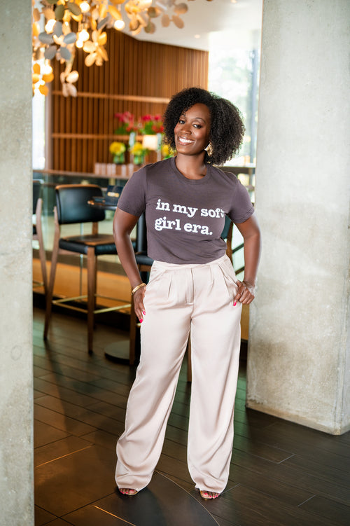 In My Soft Girl Era Unisex T-Shirt - White Writing