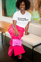 In My Bag And My Bible Unisex T-Shirt - Black Writing