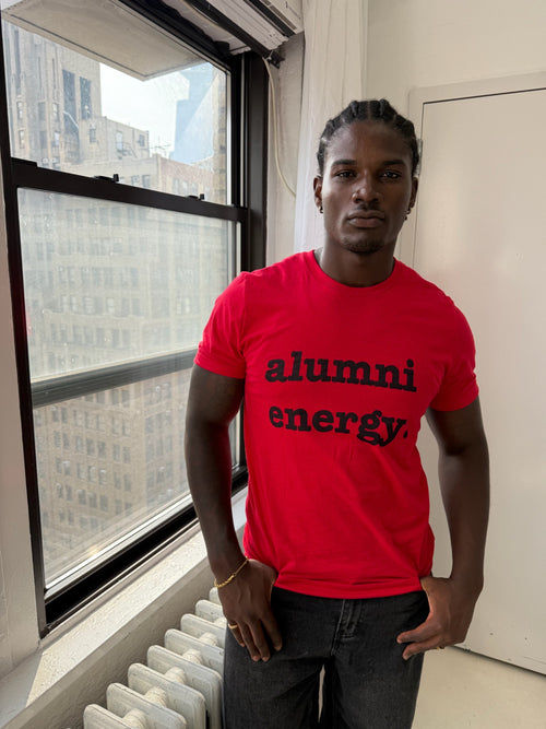 Alumni Energy Unisex T-Shirt - Black Writing
