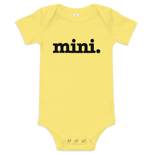 Mini Baby Short Sleeve One Piece