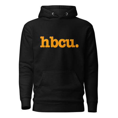 HBCU Unisex Hoodie - Orange Writing