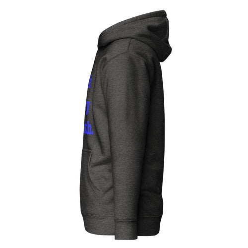 Black Every Month Unisex Hoodie - Blue Writing