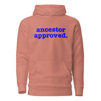 Ancestor Approved Unisex Hoodie - Blue Writing