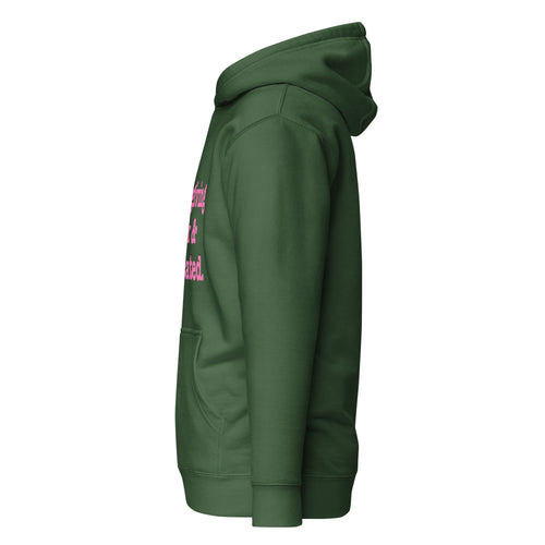 It's Giving Black And Educated Unisex Hoodie - Pink Writing
