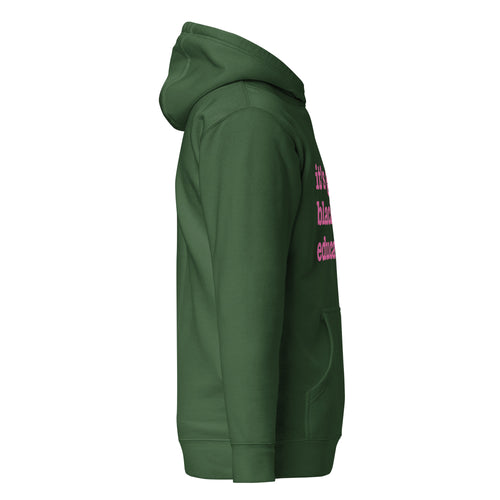 It's Giving Black And Educated Unisex Hoodie - Pink Writing