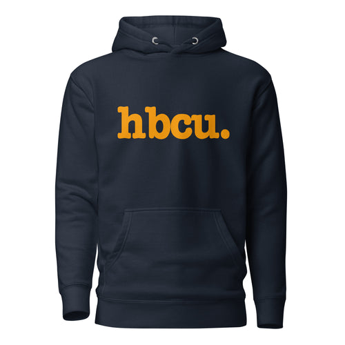 HBCU Unisex Hoodie - Orange Writing