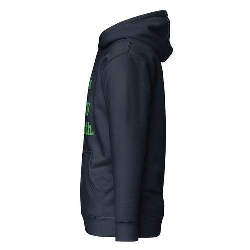 Black Every Month Unisex Hoodie - Green Writing
