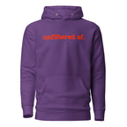 Unfiltered Unisex Hoodie - Red Writing