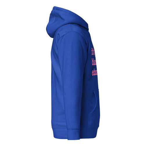 It's Giving Black And Educated Unisex Hoodie - Pink Writing