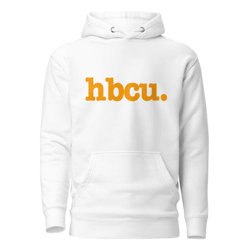 HBCU Unisex Hoodie - Orange Writing
