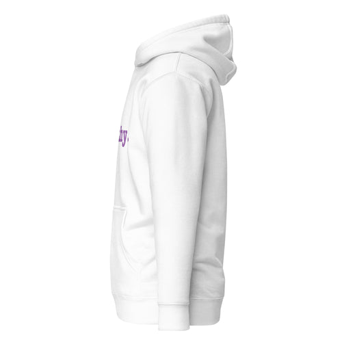 I Am Worthy Unisex Hoodie - Purple Writing