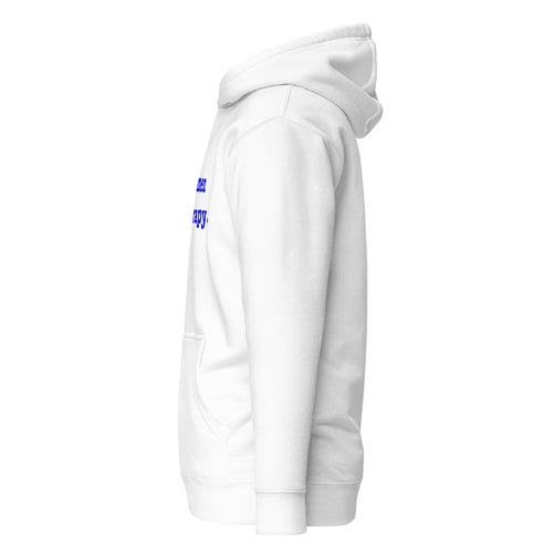 Black Men Do Therapy Unisex Hoodie - Blue Writing