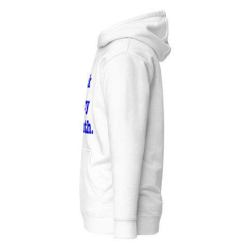 Black Every Month Unisex Hoodie - Blue Writing