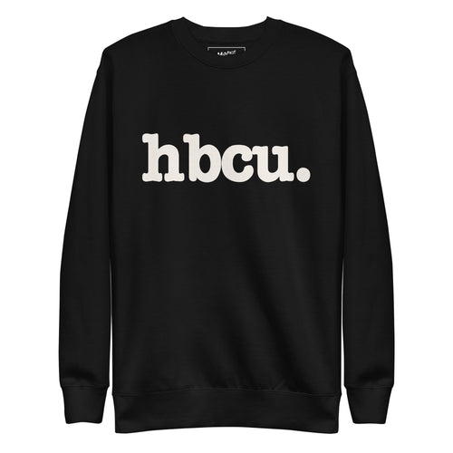 HBCU Unisex Premium Sweatshirt - White Writing