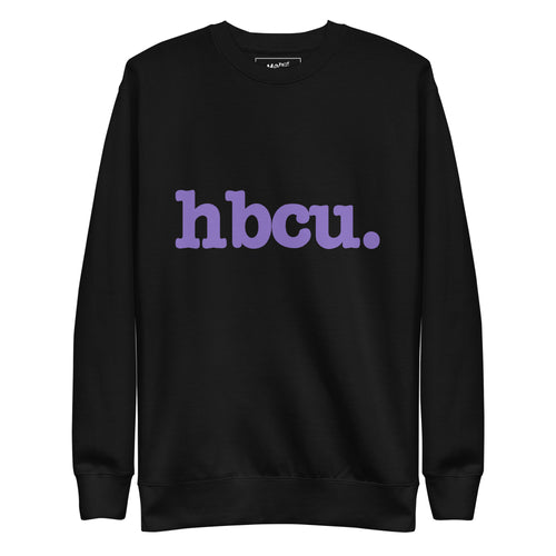 HBCU Unisex Premium Sweatshirt - Purple Writing