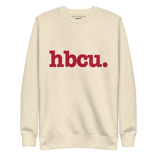 HBCU Unisex Premium Sweatshirt - Red Writing