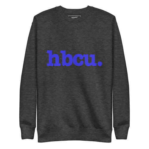 HBCU Unisex Premium Sweatshirt - Blue Writing