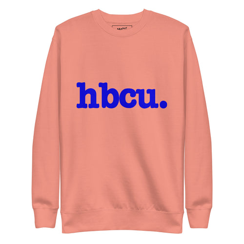 HBCU Unisex Premium Sweatshirt - Blue Writing