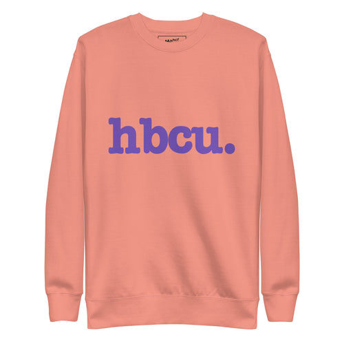 HBCU Unisex Premium Sweatshirt - Purple Writing