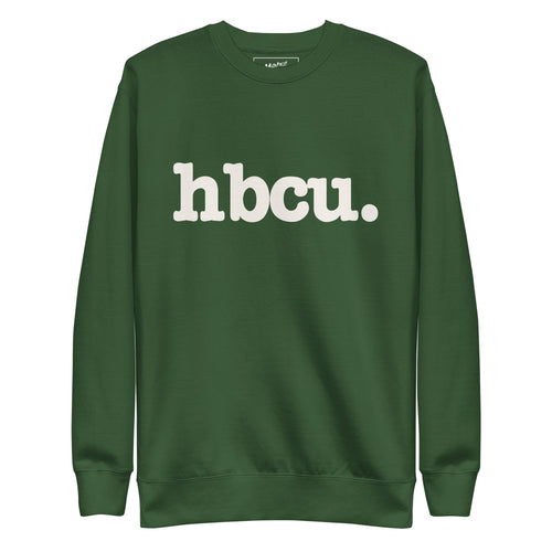 HBCU Unisex Premium Sweatshirt - White Writing