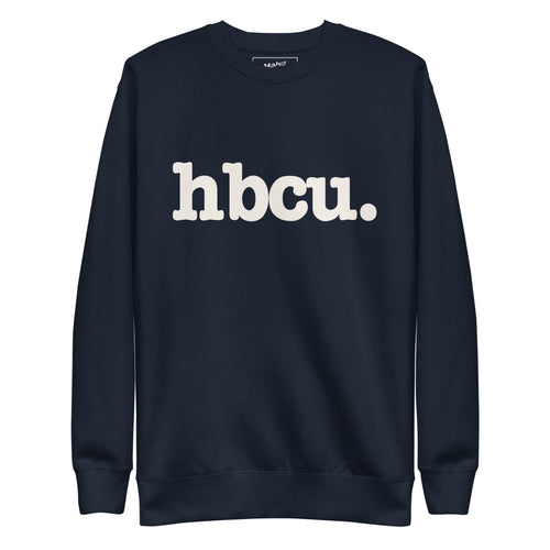 HBCU Unisex Premium Sweatshirt - White Writing