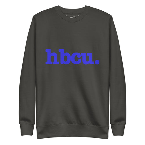 HBCU Unisex Premium Sweatshirt - Blue Writing