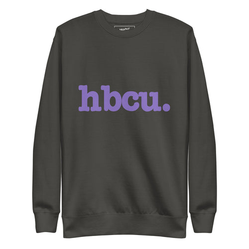 HBCU Unisex Premium Sweatshirt - Purple Writing