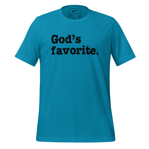 God's Favorite Unisex T-Shirt - Black Writing