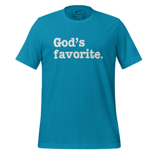 God's Favorite Unisex T-Shirt - White Writing