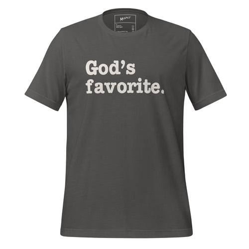 God's Favorite Unisex T-Shirt - White Writing
