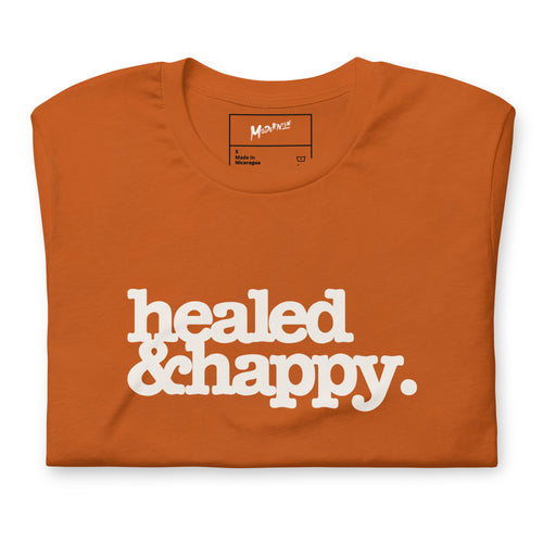 Healed & Happy Unisex T-Shirt - White Writing