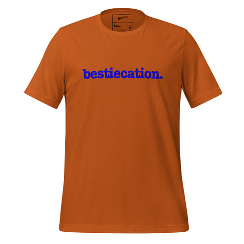 Bestiecation Unisex T-Shirt - Blue Writing