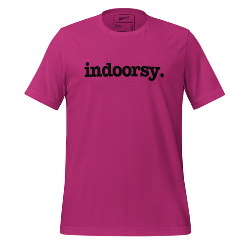 Indoorsy Unisex T-Shirt - Black Writing