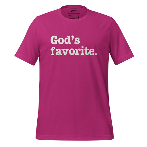 God's Favorite Unisex T-Shirt - White Writing
