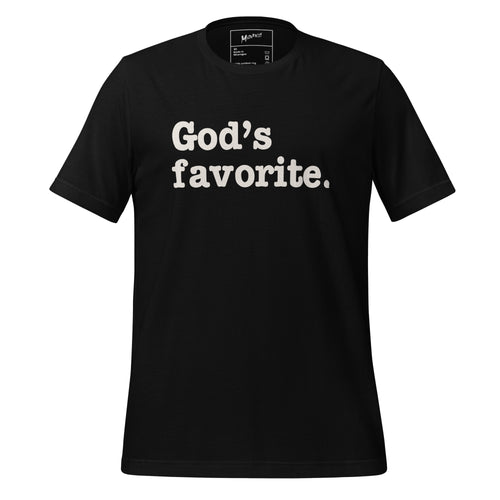 God's Favorite Unisex T-Shirt - White Writing