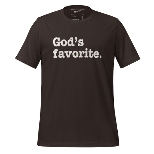 God's Favorite Unisex T-Shirt - White Writing