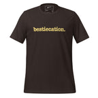 Bestiecation Unisex T-Shirt - Yellow Writing