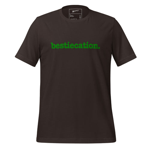 Bestiecation Unisex T-Shirt - Green Writing