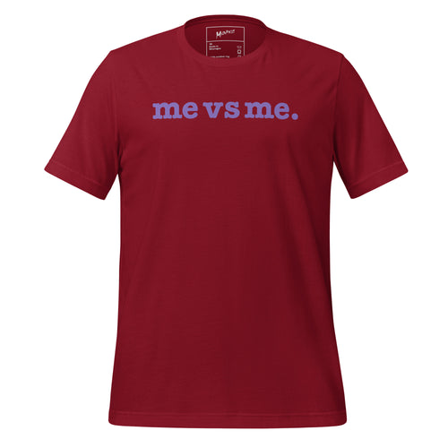 Me vs Me Unisex T-Shirt - Purple Writing