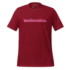 Bestiecation Unisex T-Shirt - Pink Writing