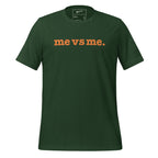 Me vs Me Unisex T-Shirt - Orange Writing