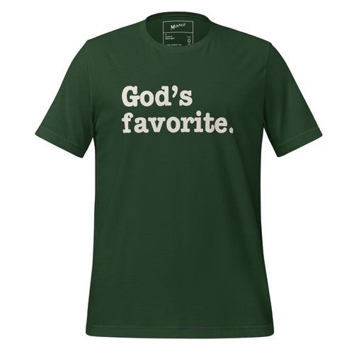 God's Favorite Unisex T-Shirt - White Writing