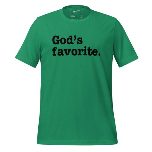 God's Favorite Unisex T-Shirt - Black Writing
