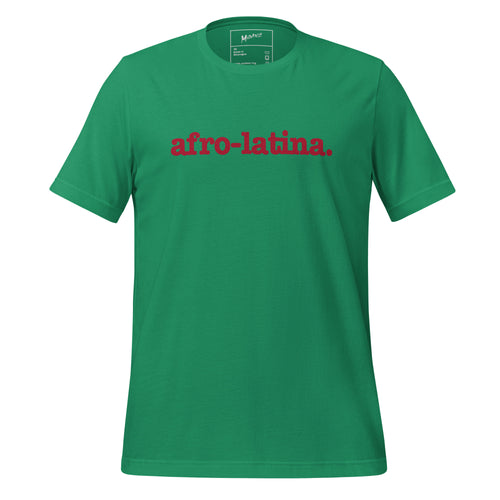 Afro-Latina Unisex T-Shirt - Red Writing