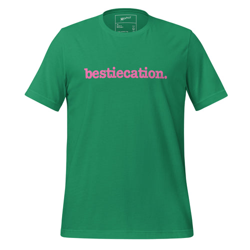 Bestiecation Unisex T-Shirt - Pink Writing