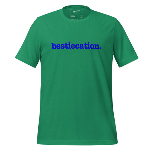Bestiecation Unisex T-Shirt - Blue Writing