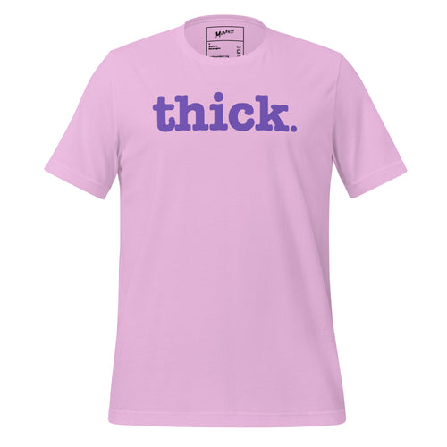 Thick Unisex T-Shirt - Purple Writing