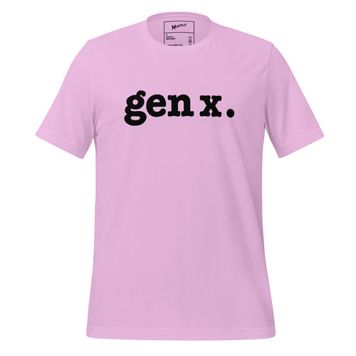 Gen X Unisex T-Shirt - Black Writing
